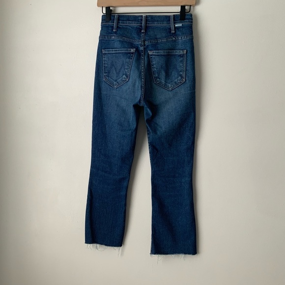 MOTHER Jeans The Hustler Ankle Fray in Night Clubbing Blue Size 24 - Picture 5 of 16